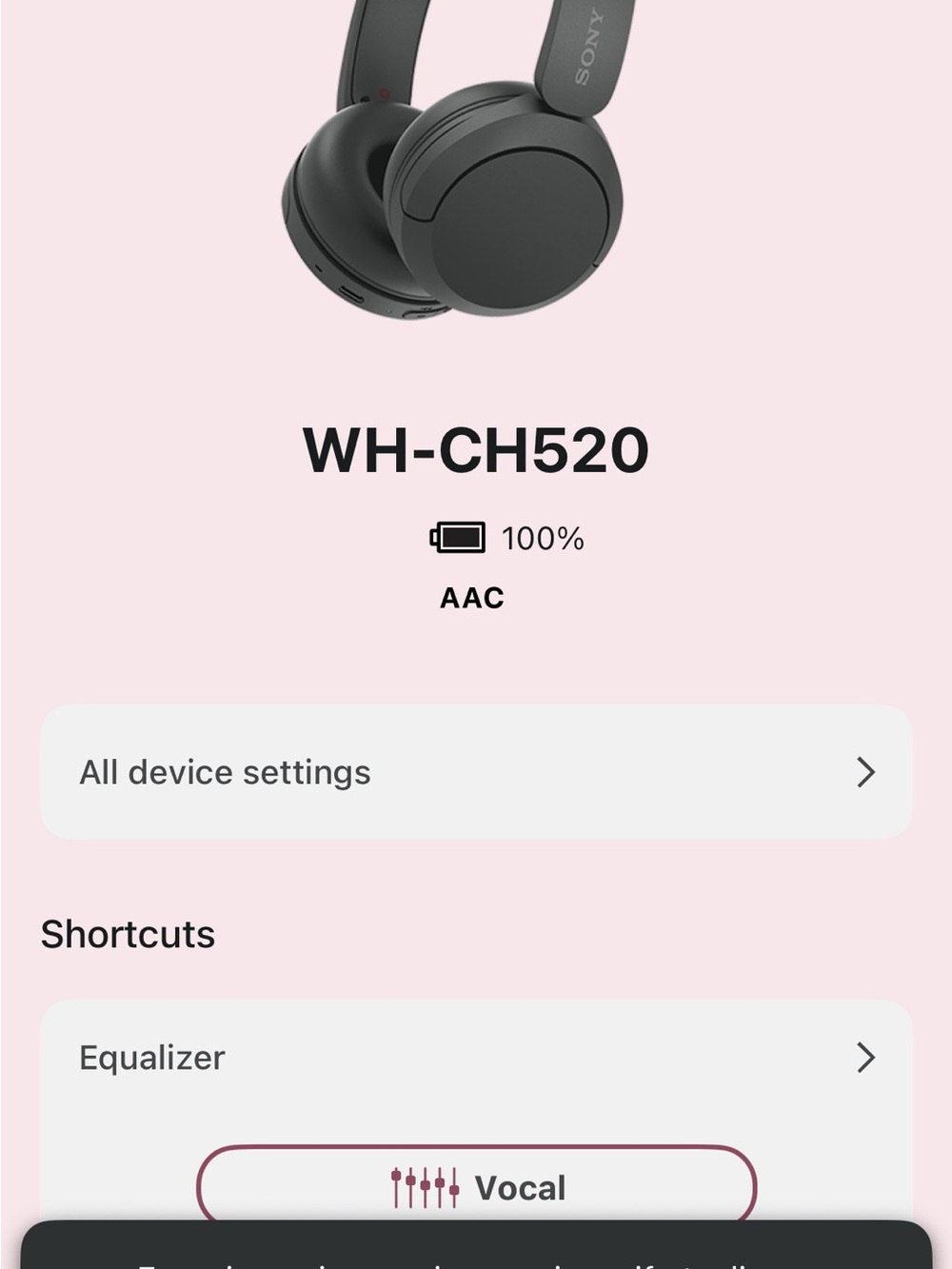 Sony WH-CH520 Wireless Over-Ear Headphones - Charcoal Black